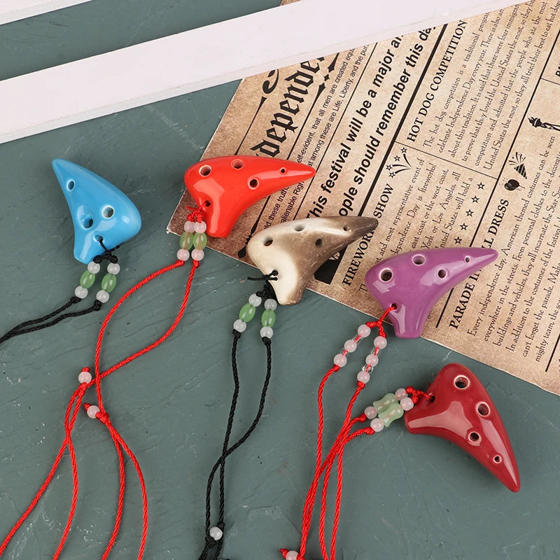 Thoughtful Gift: 6 Hole Soprano C Ceramic Ocarina for Beginners