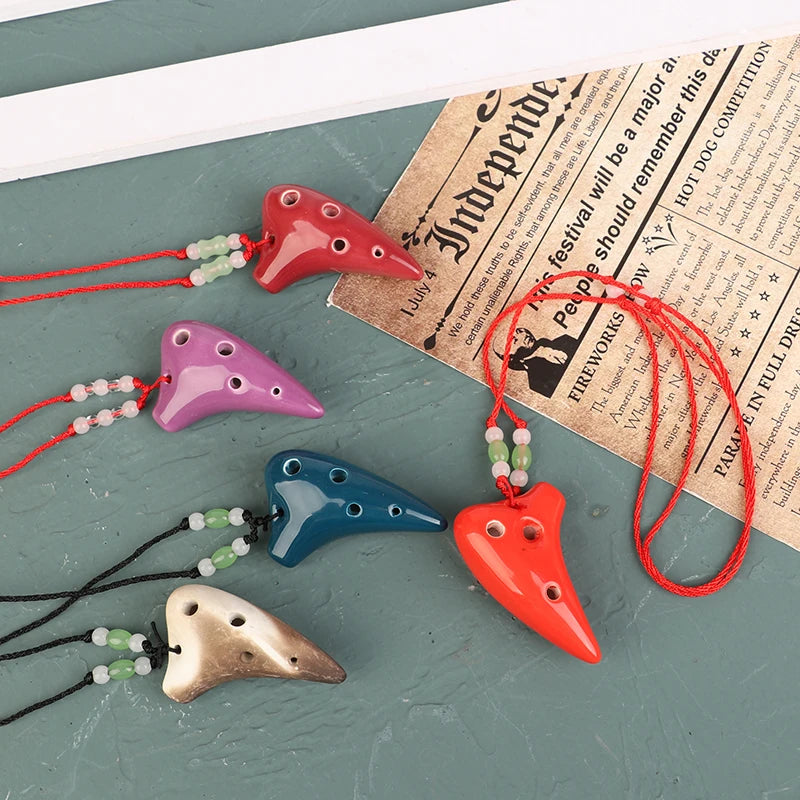 Thoughtful Gift: 6 Hole Soprano C Ceramic Ocarina for Beginners